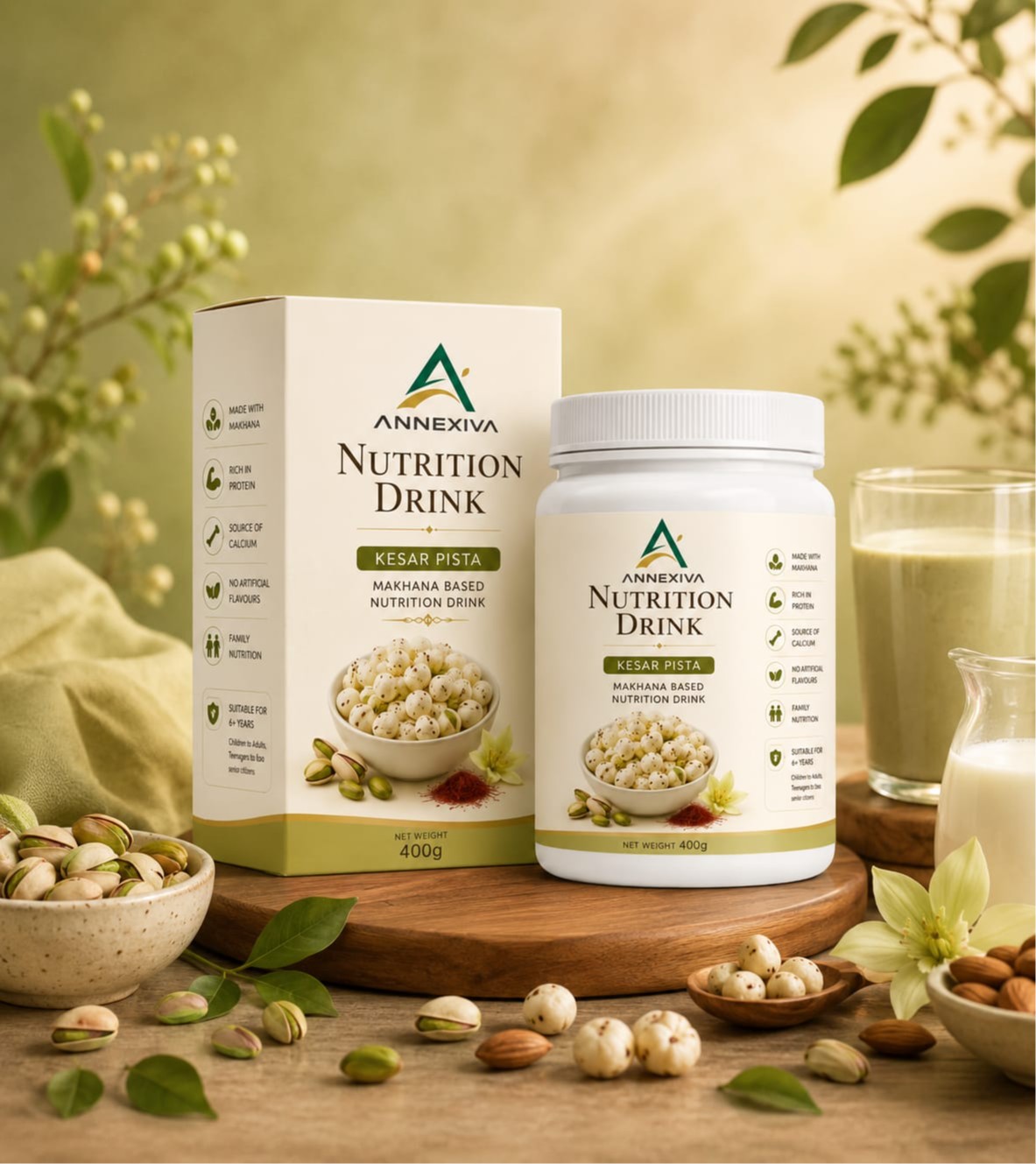 ANNEXIVA Nutrition Drink – Kesar Pista